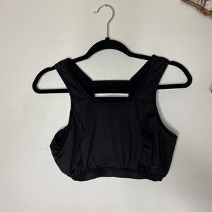 LYNX Womens Sport Bra Plus Size 4S Black Athletic 36C